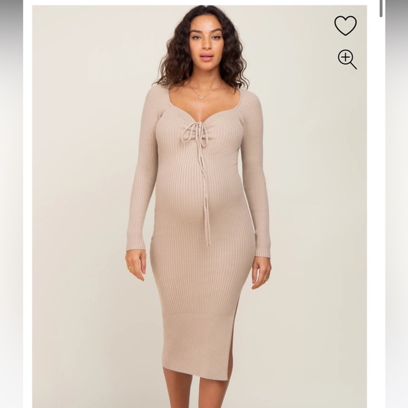*NWT* Pinkblush knit midi dress (maternity or post-bump friendly) - Picture 1 of 9